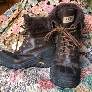 Brown Ugg leather boots